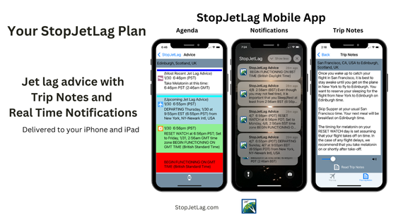 StopJetLag Mobile App